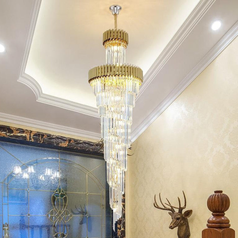 Cyrus Multiple Tier Crystal Chandelier – Crystal detail 6