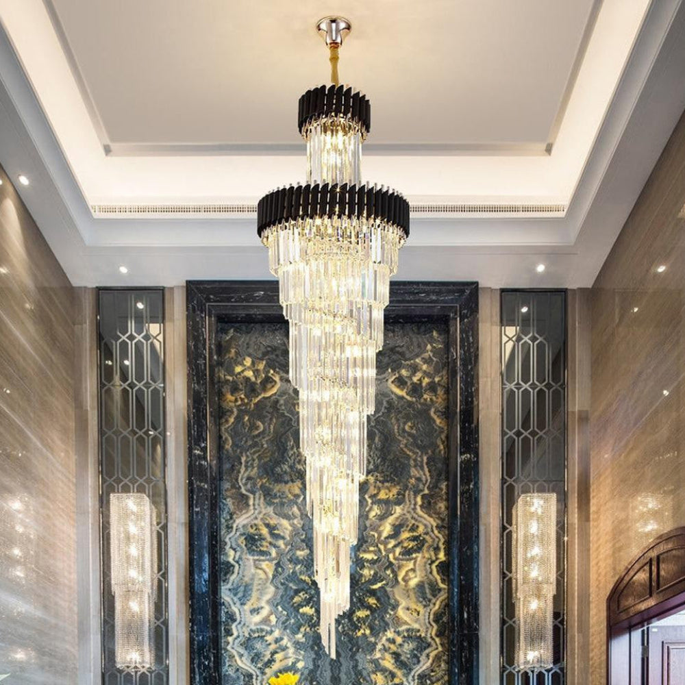 Cyrus Multiple Tier Crystal Chandelier – Crystal detail 7