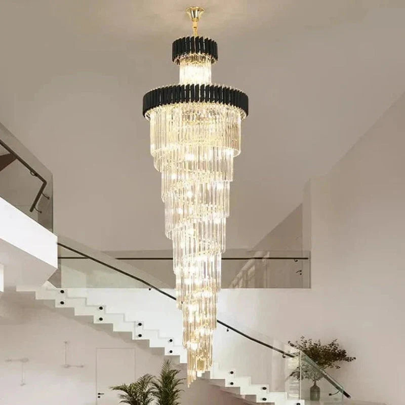 Cyrus Multiple Tier Crystal Chandelier – Crystal detail 9