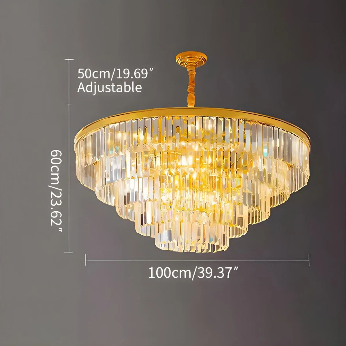 Light Crystal Chandelier for Living Room – Crystal detail 16