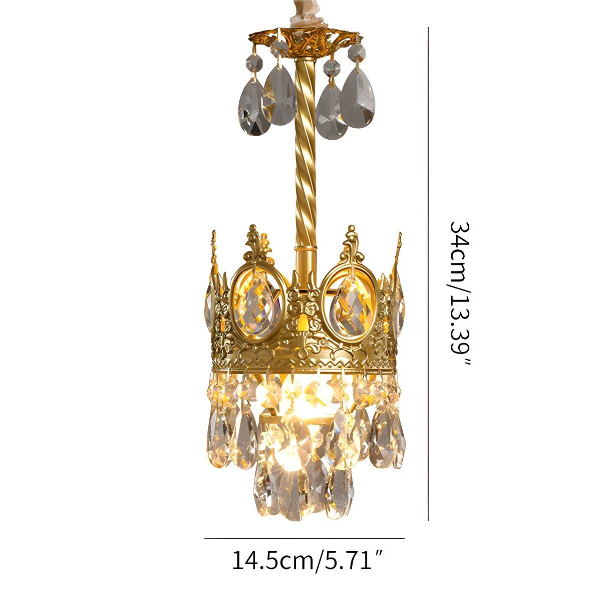 French Retro Crystal Chandelier for Dining Room – Crystal detail 7