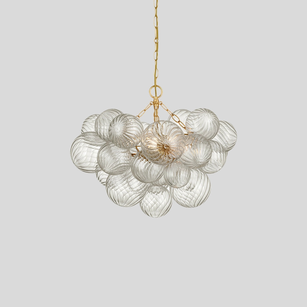 Vortex Glass Bubble Ball Chandelier – Glass detail 3