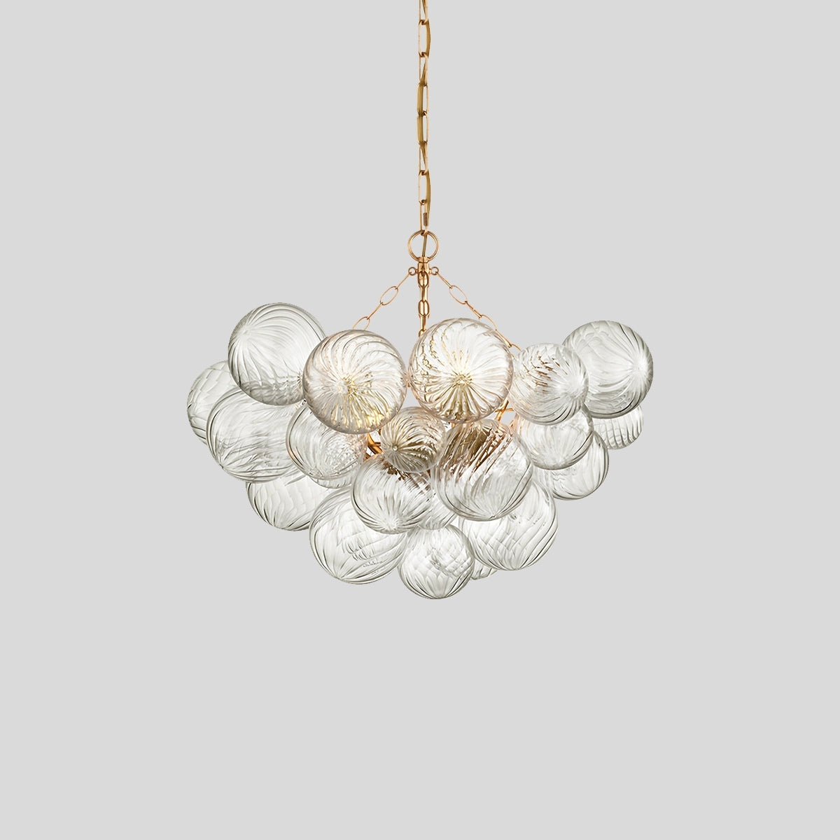 Vortex Glass Bubble Ball Chandelier – Glass detail 11