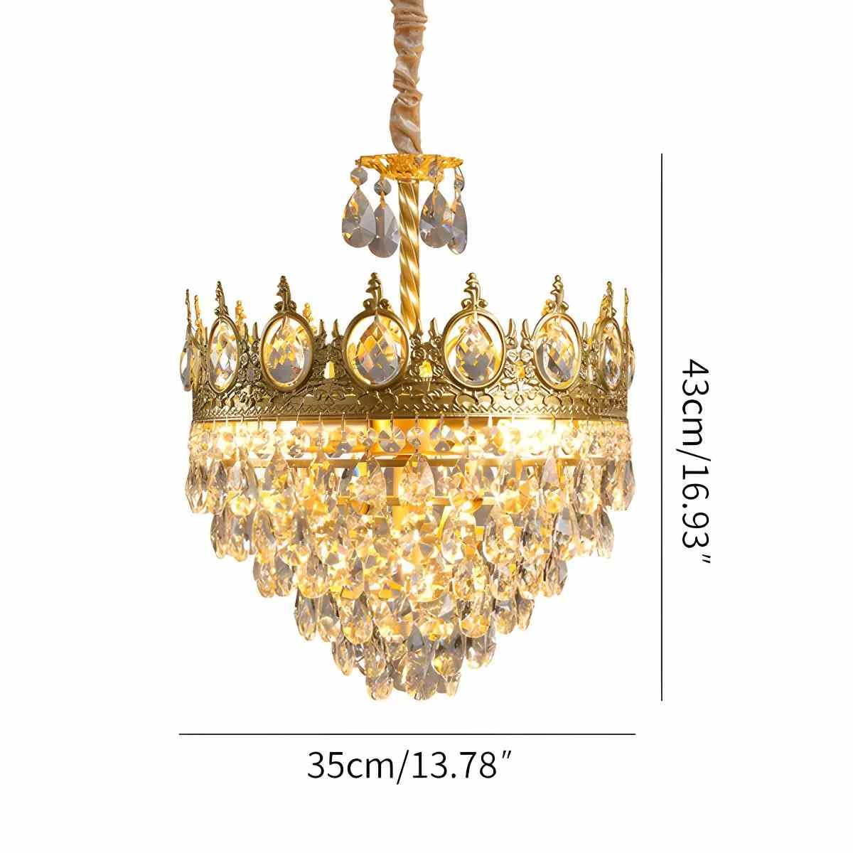 French Retro Crystal Chandelier for Dining Room – Crystal detail 16