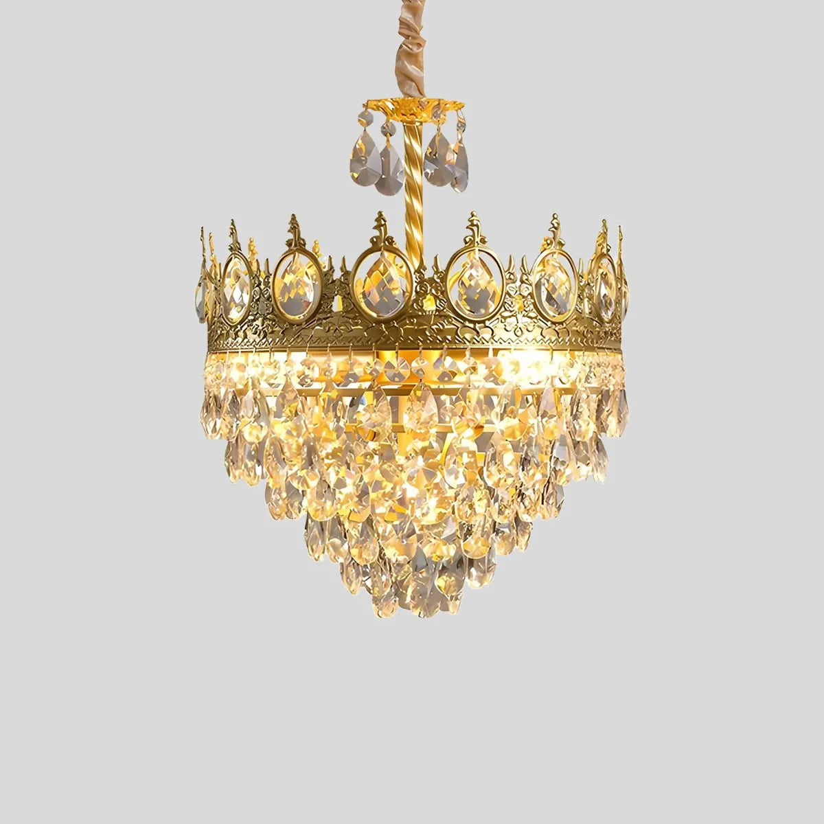 French Retro Crystal Chandelier for Dining Room – Crystal detail 13