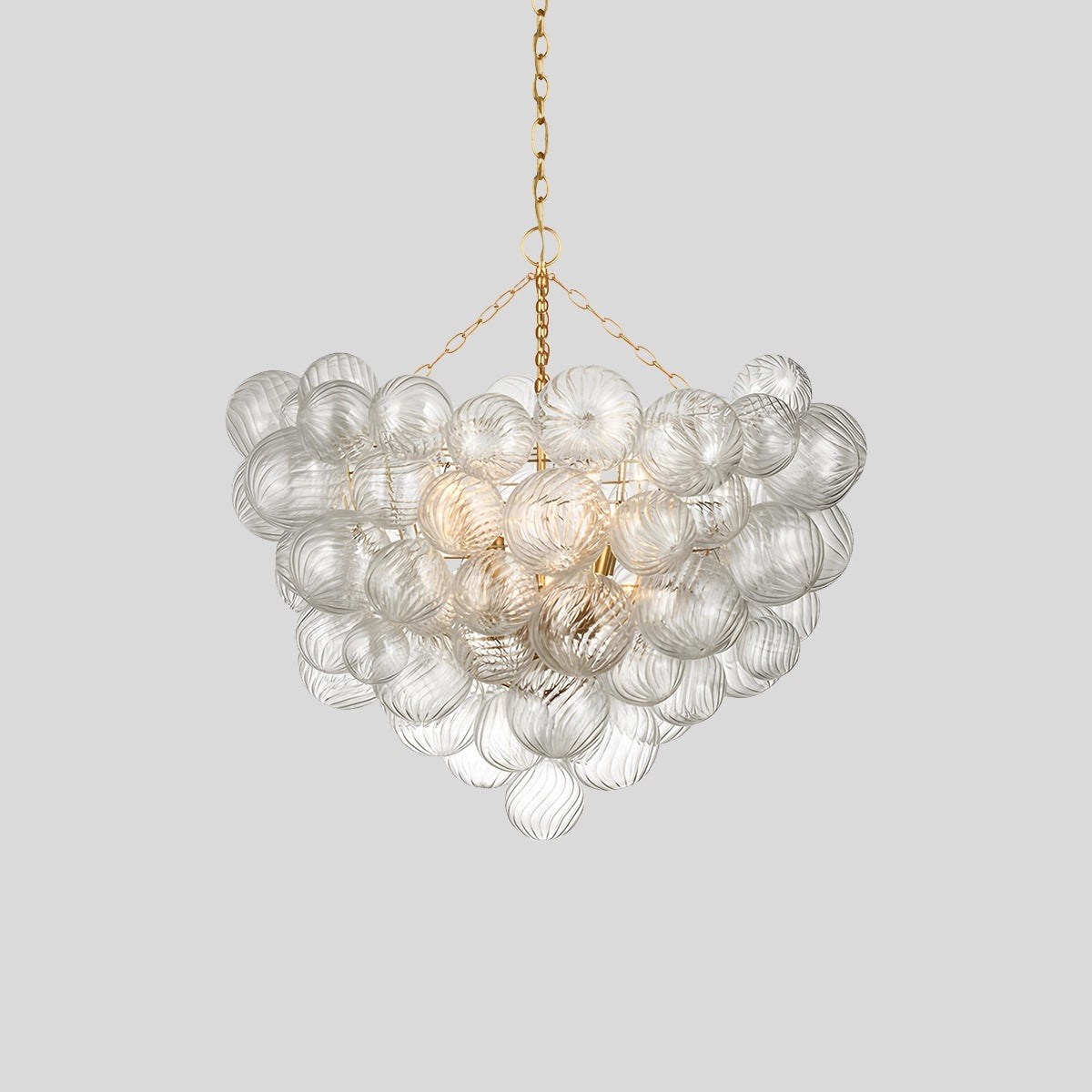 Vortex Glass Bubble Ball Chandelier – Glass detail 15