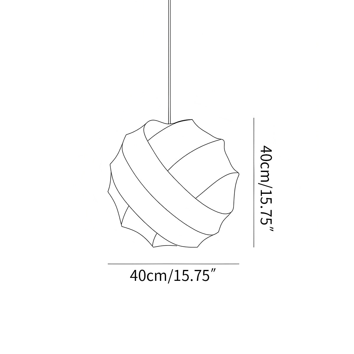 Turner Modern Spherical Pendant Light for Dining Room – detail 4