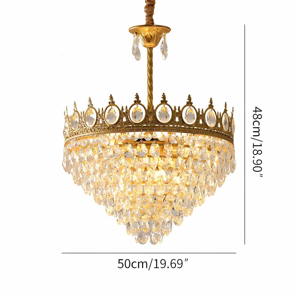 French Retro Crystal Chandelier for Dining Room – Crystal detail 19