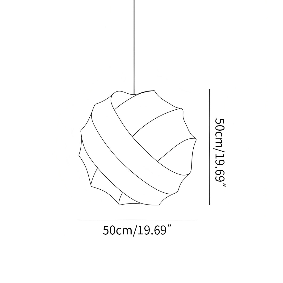 Turner Modern Spherical Pendant Light for Dining Room – detail 5