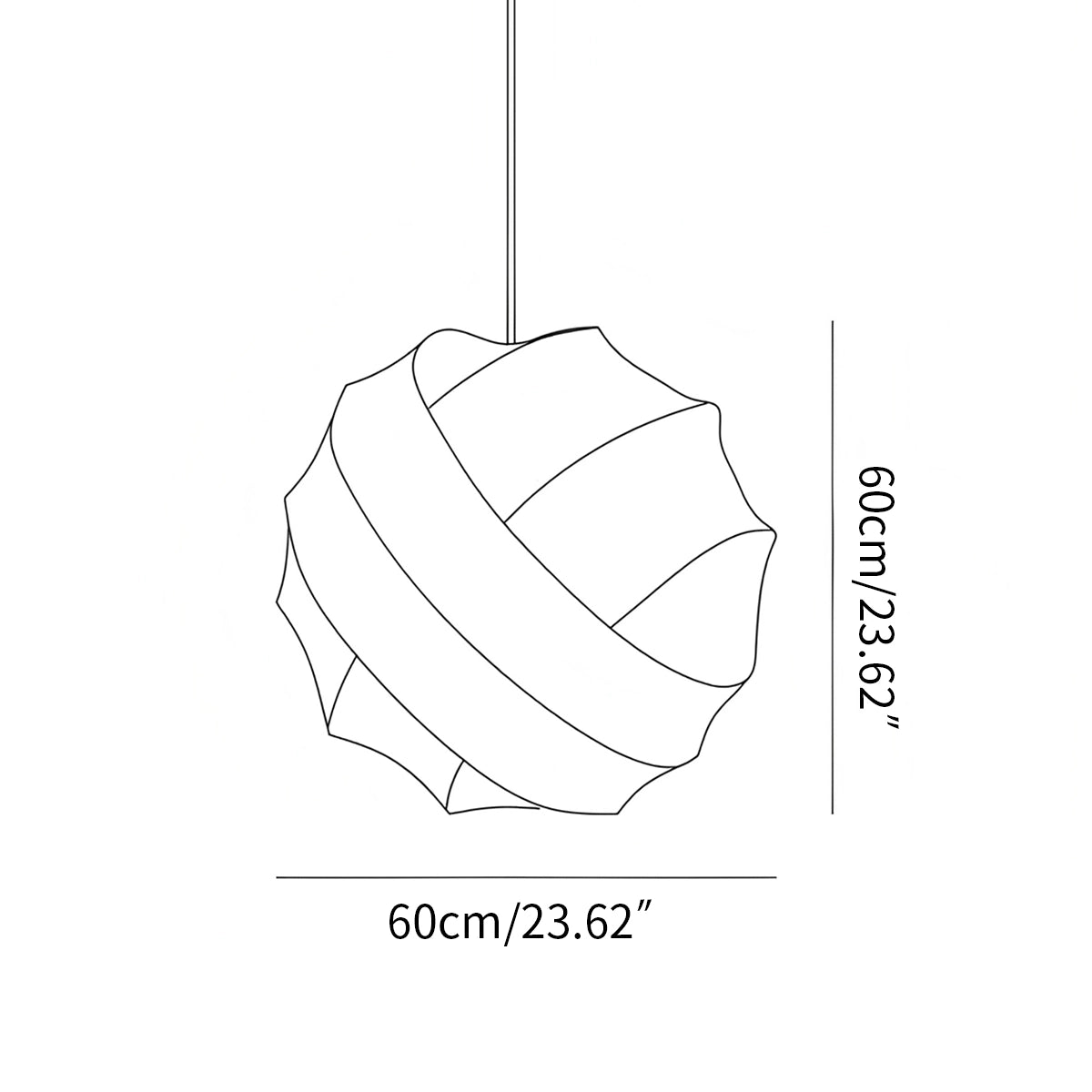 Turner Modern Spherical Pendant Light for Dining Room – detail 6
