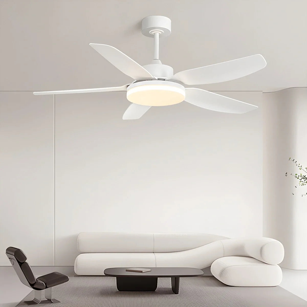 White Remote Control Ceiling Fan Light – detail 13