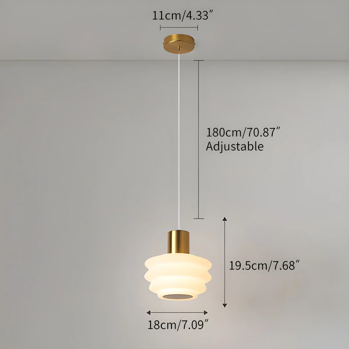Nordic Cream Style LED Bedroom Small Pendant Light – detail 20