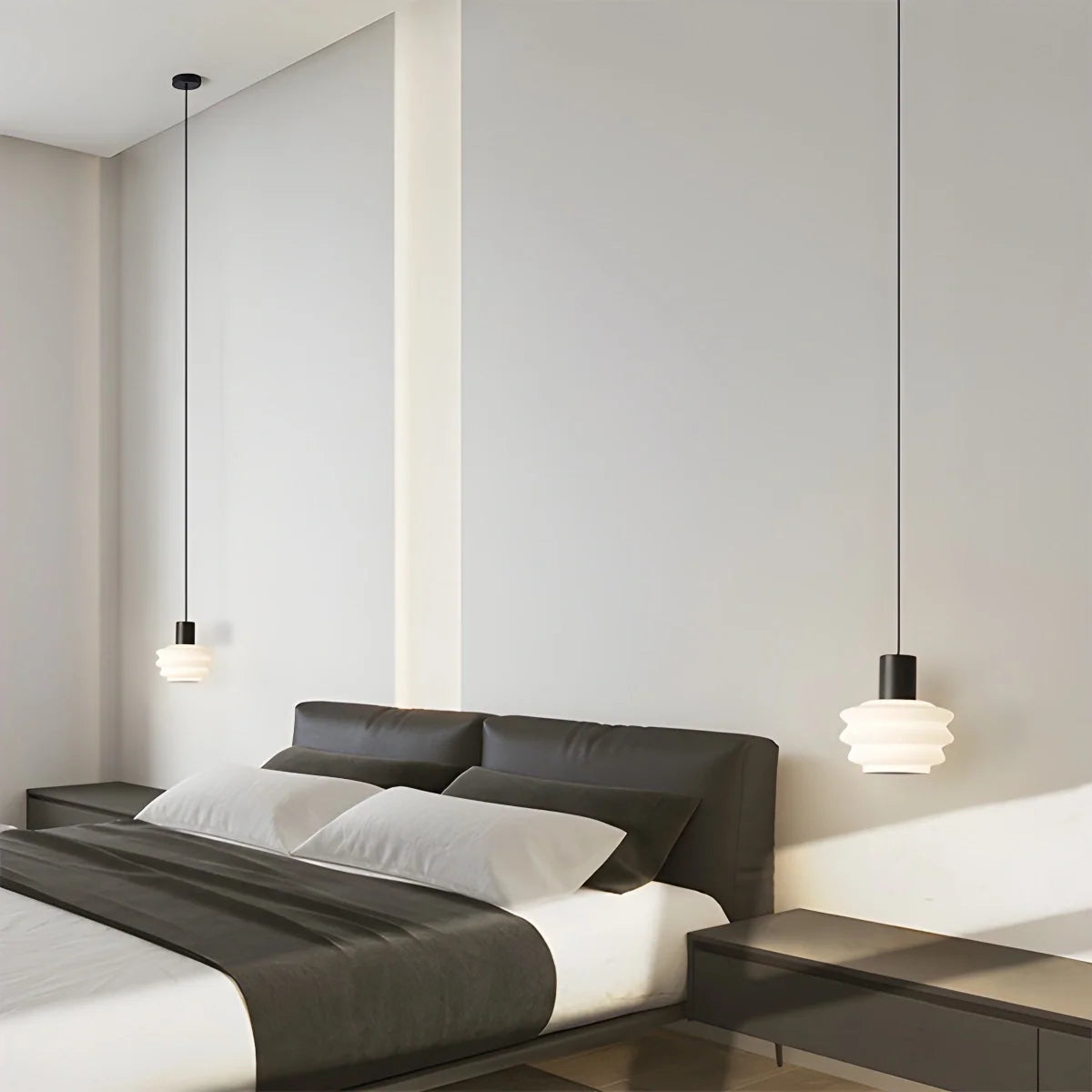 Nordic Cream Style LED Bedroom Small Pendant Light – detail 4