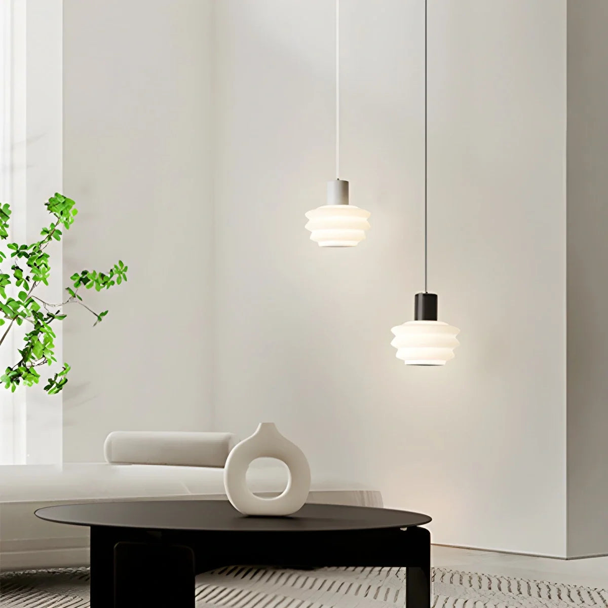 Nordic Cream Style LED Bedroom Small Pendant Light – detail 5