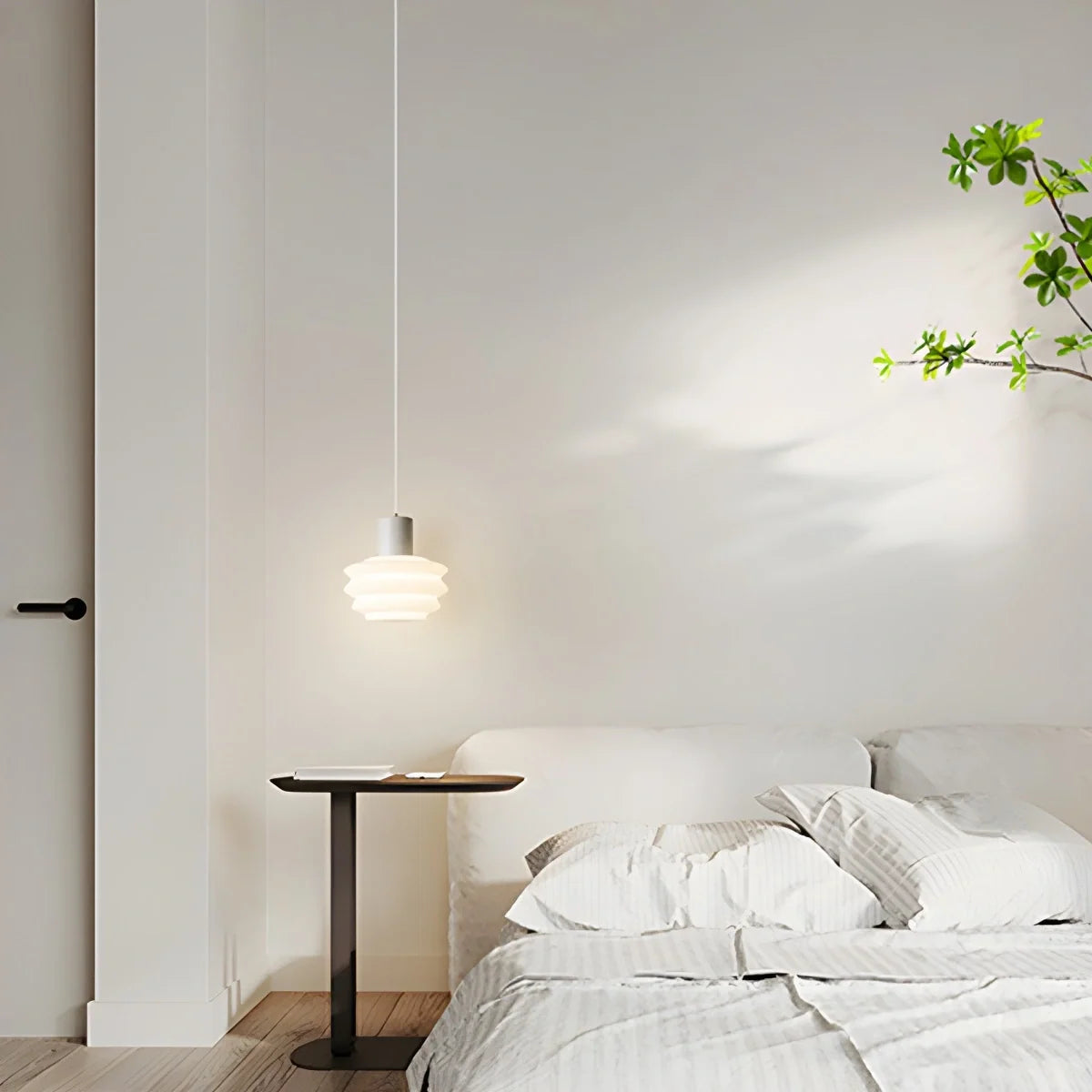 Nordic Cream Style LED Bedroom Small Pendant Light – detail 11