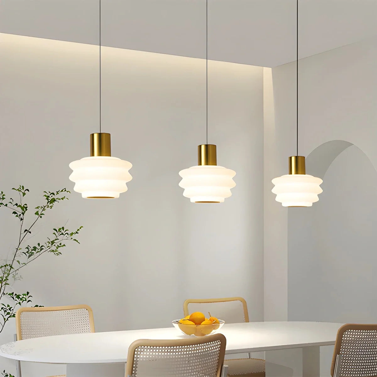 Nordic Cream Style LED Bedroom Small Pendant Light – detail 15