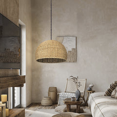 Bohemian Seagrass High Quality Woven pendant light for outdoor