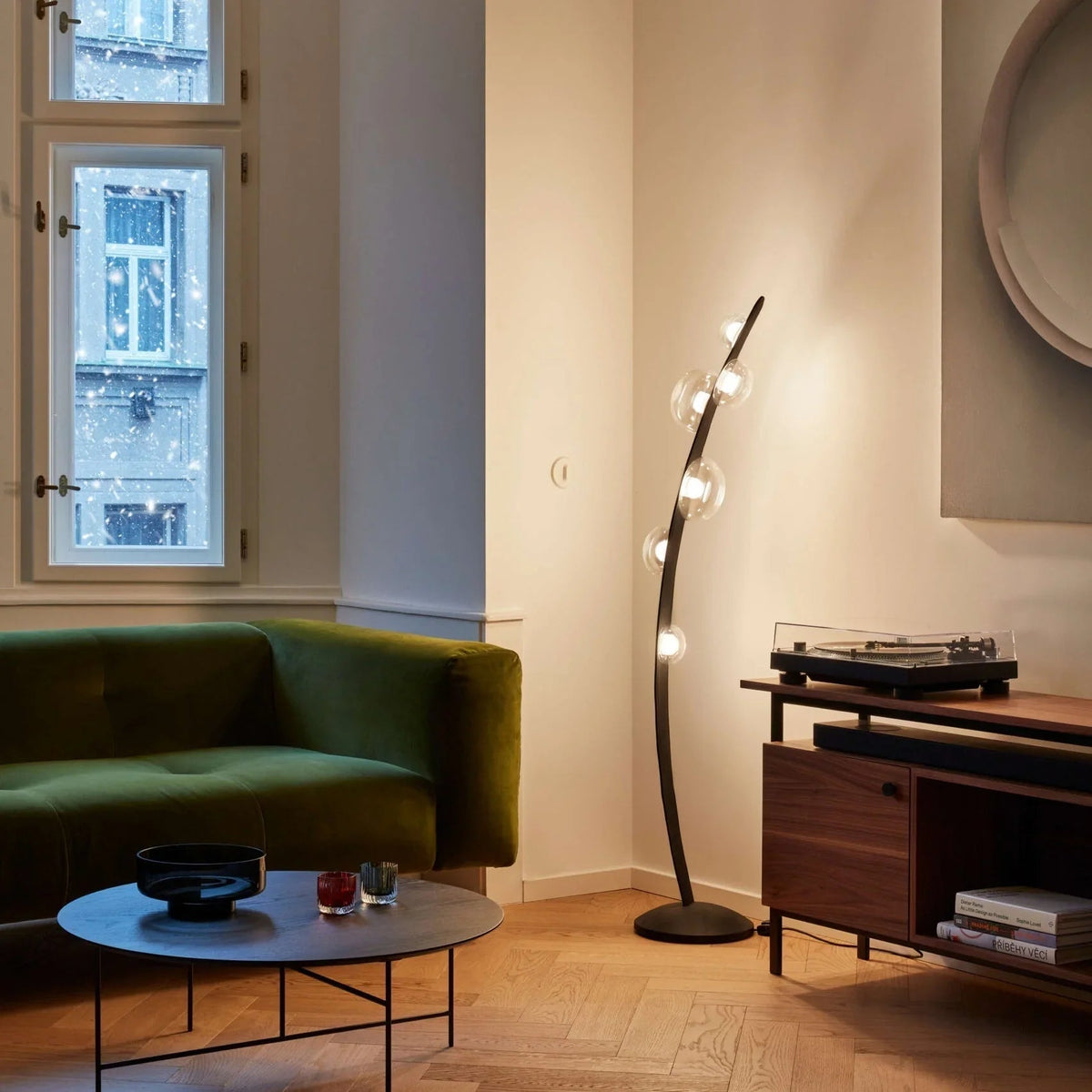 Dew Drops LED Glass Floor Lamp – Glass detail 6