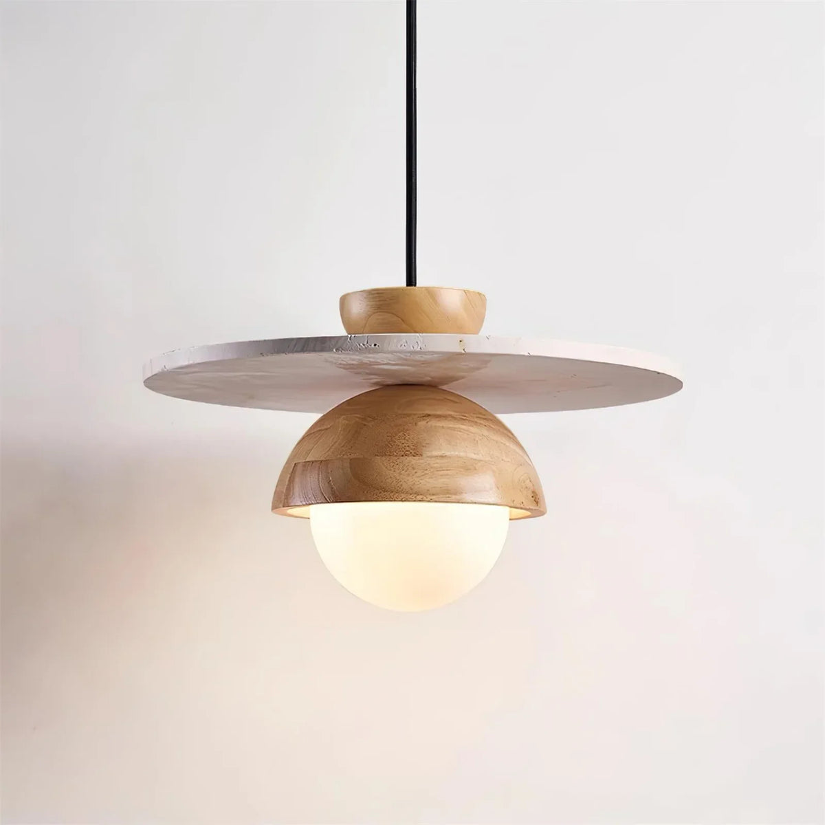 Disc Shaped Travertine Kalse Pendant Lamp – Travertine detail 7