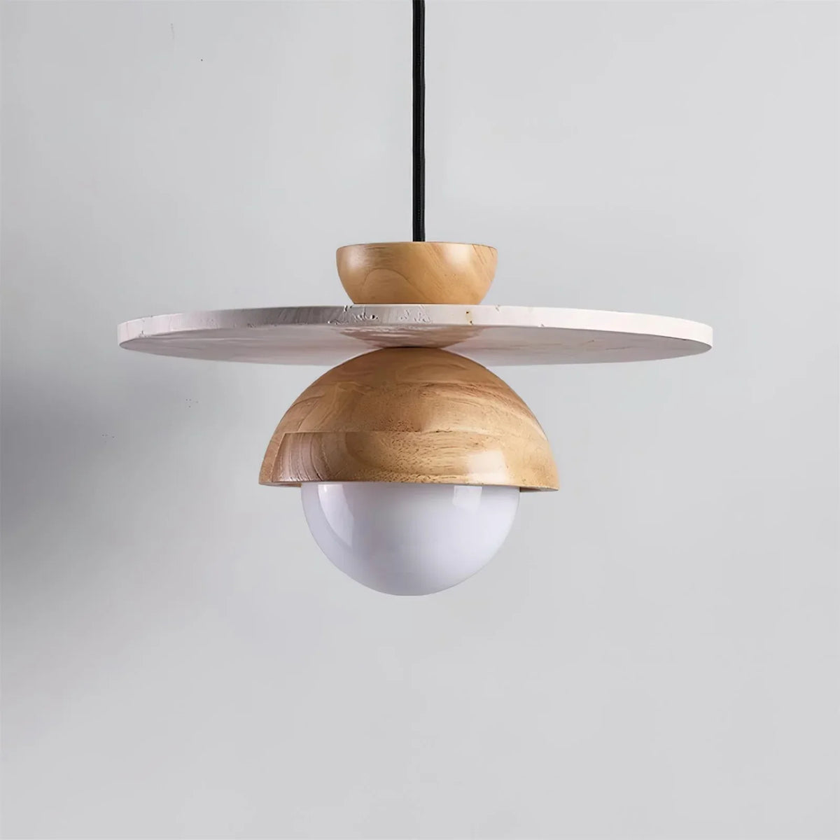 Disc Shaped Travertine Kalse Pendant Lamp – Travertine detail 8