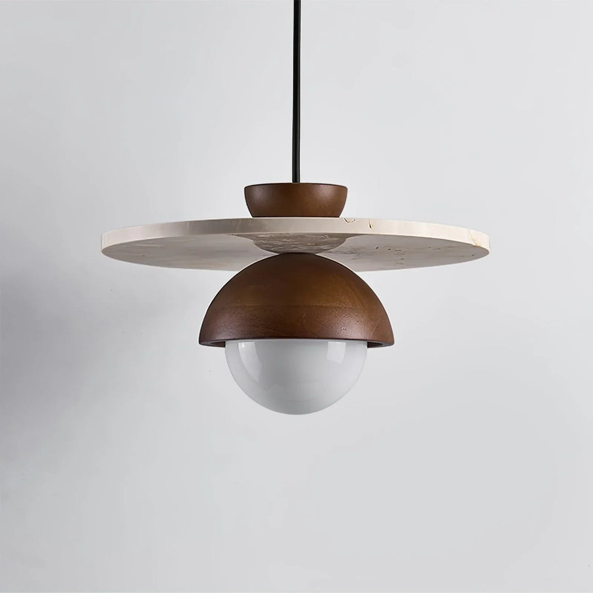 Disc Shaped Travertine Kalse Pendant Lamp – Travertine detail 11