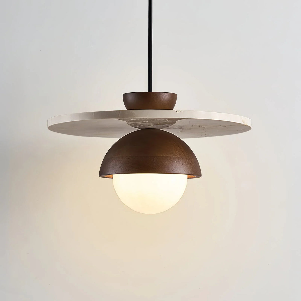 Disc Shaped Travertine Kalse Pendant Lamp – Travertine detail 10