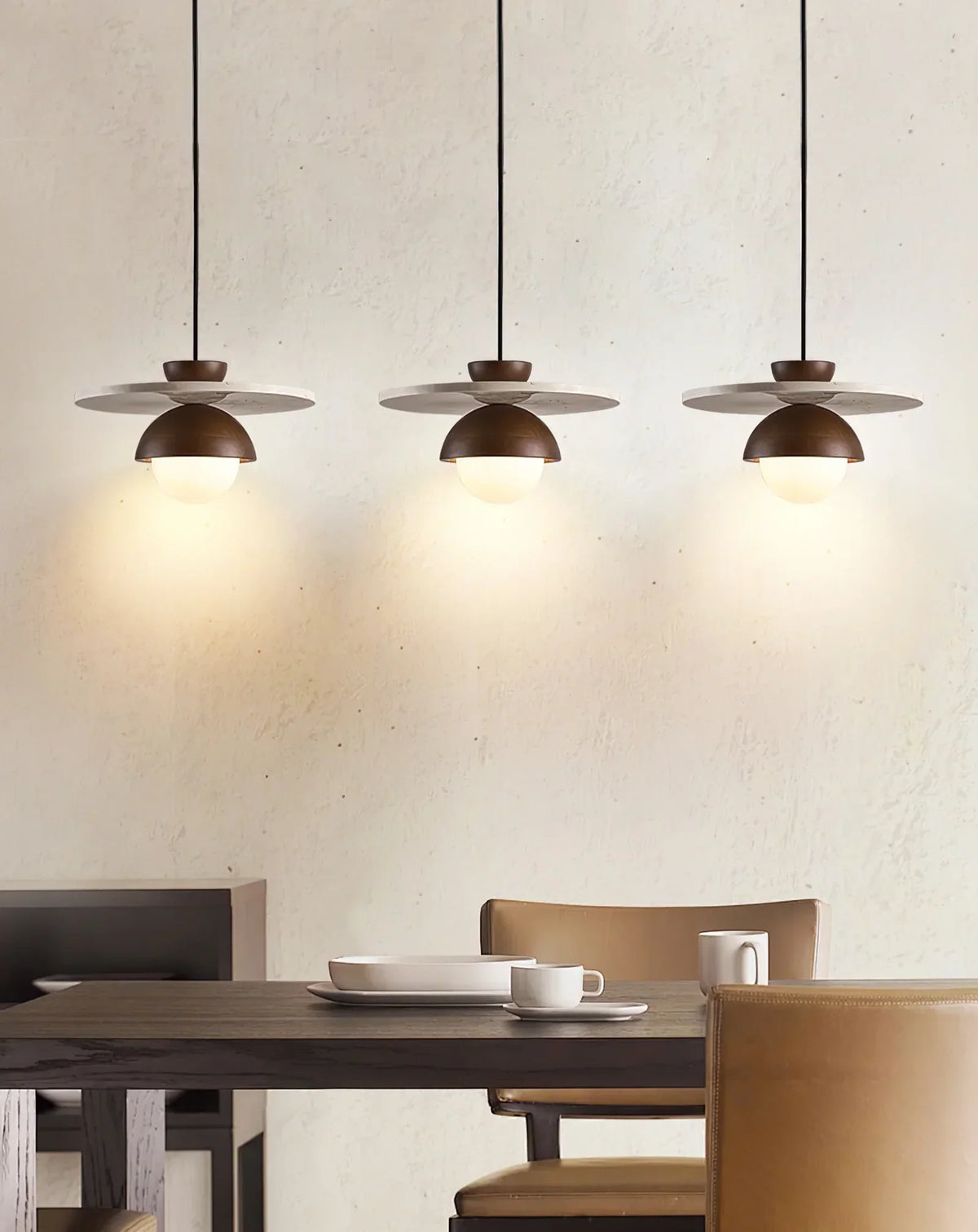 Disc Shaped Travertine Kalse Pendant Lamp – Travertine detail 5