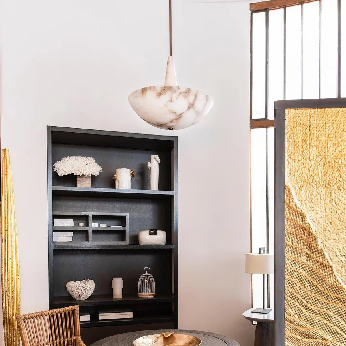 Dome Alabaster Domus Pendant Light – Alabaster detail 3