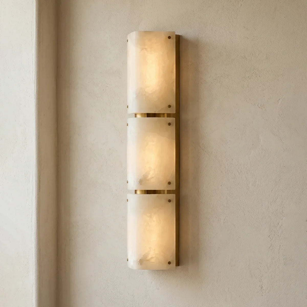 Double Panel Aurelia Alabaster Wall Lamp – Alabaster detail 12