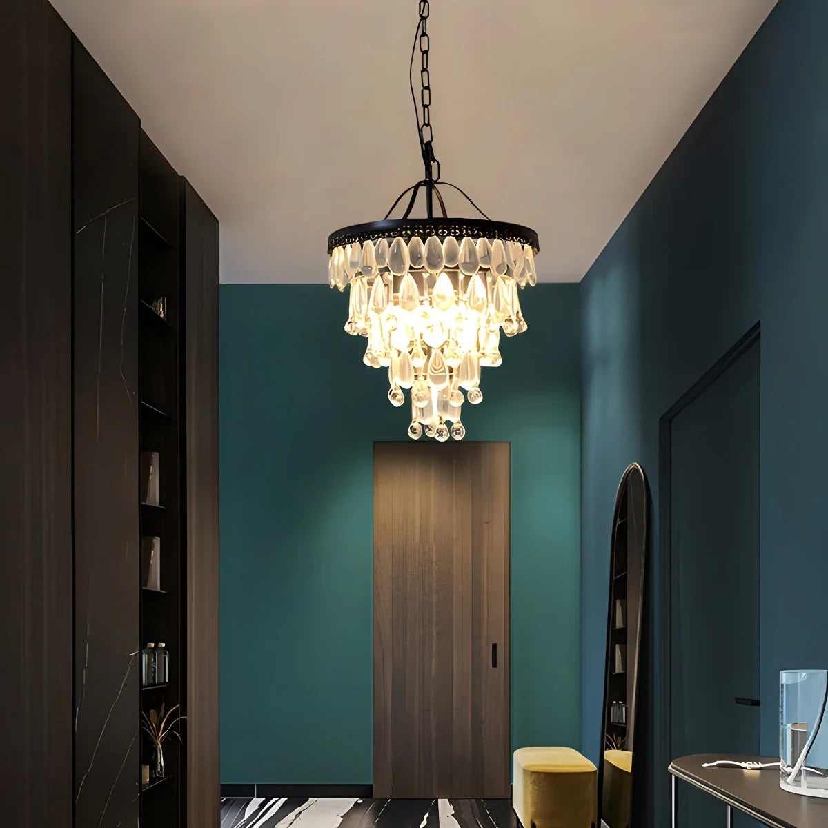 Droplet Crystal Chandelier for Dining Room – Crystal detail 4