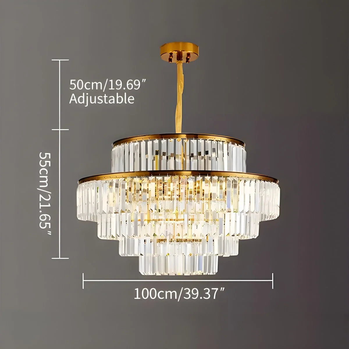 Light Crystal Chandelier for Living Room – Crystal detail 23
