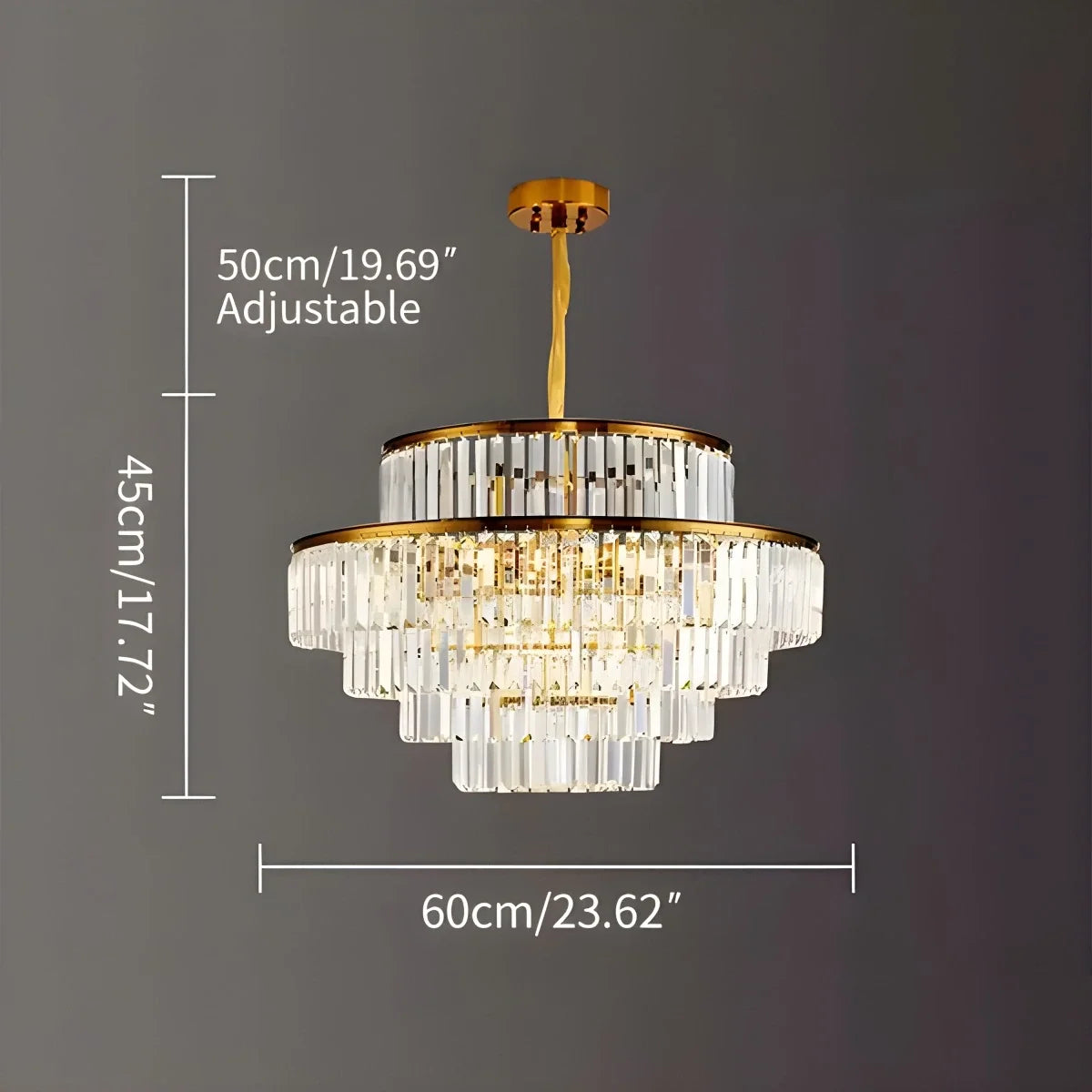 Light Crystal Chandelier for Living Room – Crystal detail 21
