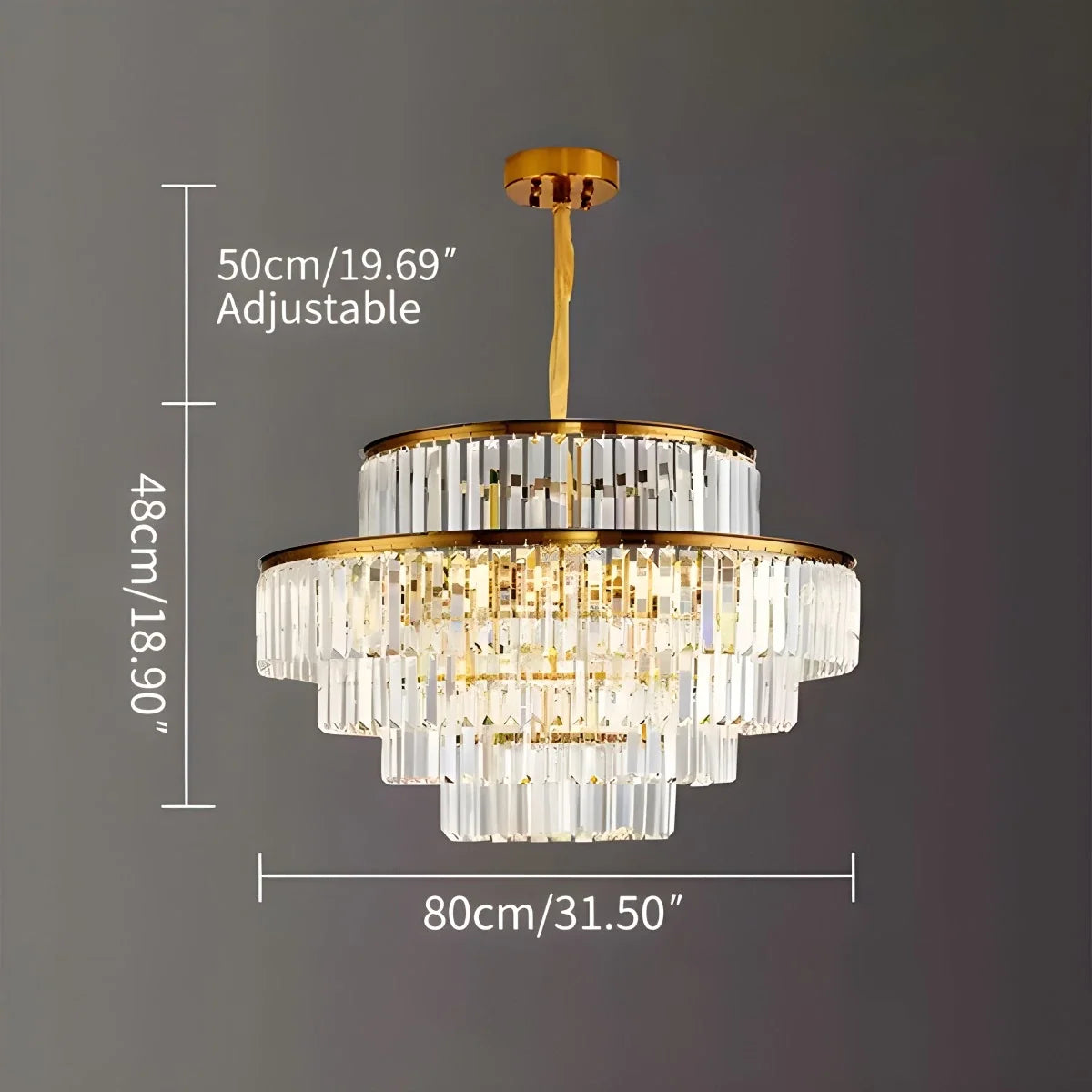 Light Crystal Chandelier for Living Room – Crystal detail 22