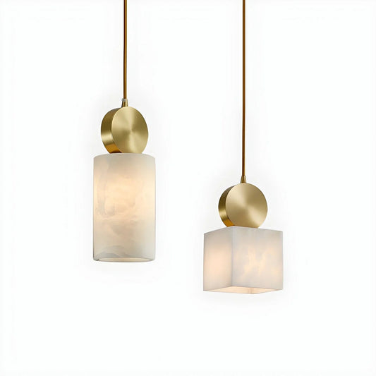 Etruscan Alabaster Pendant Light