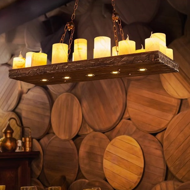 Austin Farmhouse Candle Chandelier – detail 6