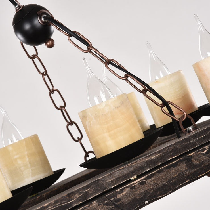 Austin Farmhouse Candle Chandelier – detail 9