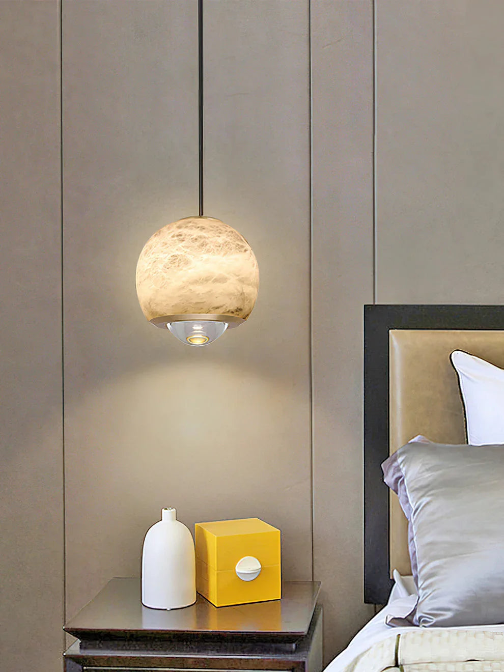 Ferox Alabaster Pendant Light – Alabaster detail 16