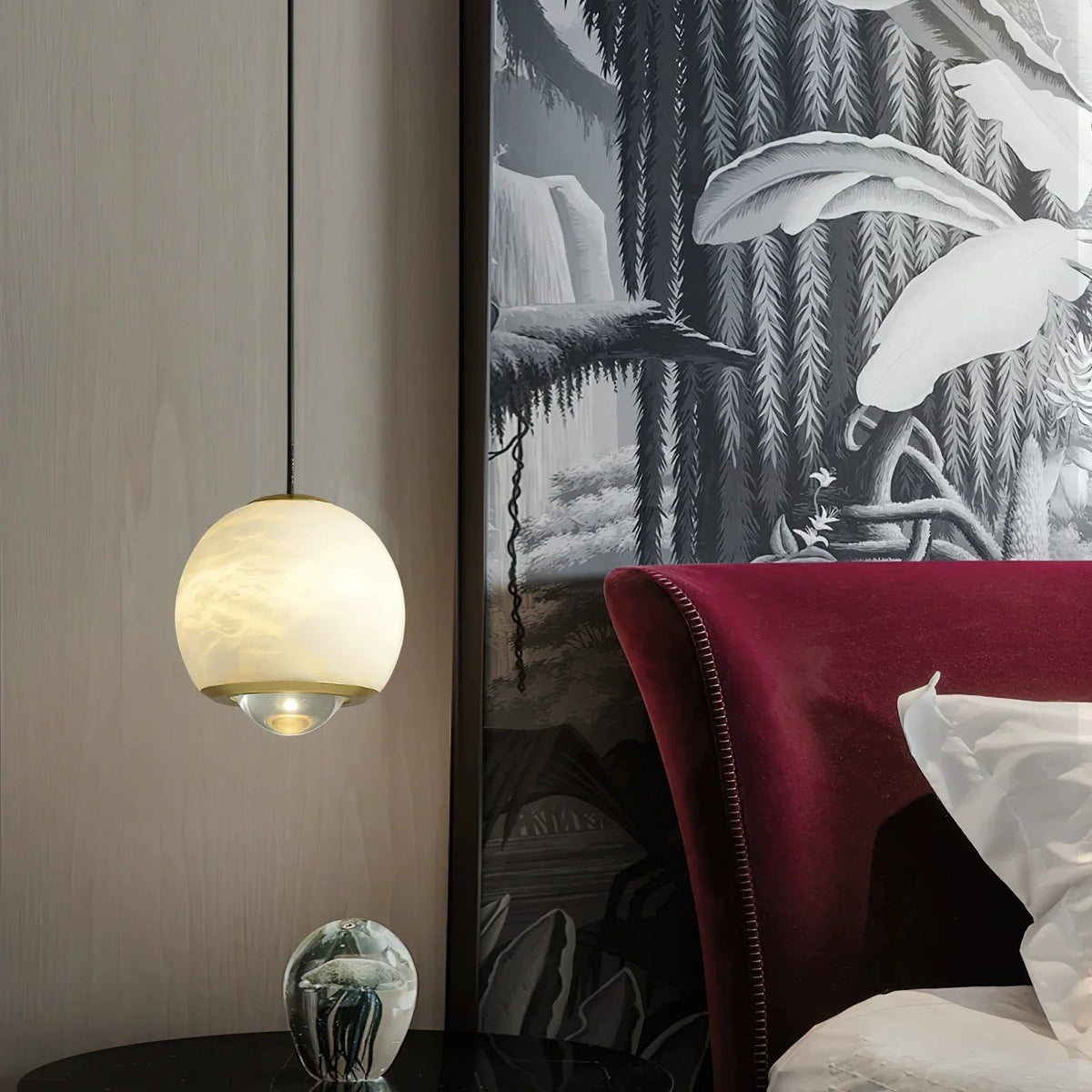 Ferox Alabaster Pendant Light – Alabaster detail 10