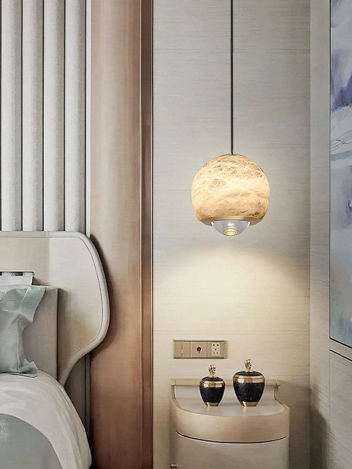 Ferox Alabaster Pendant Light – Alabaster detail 14