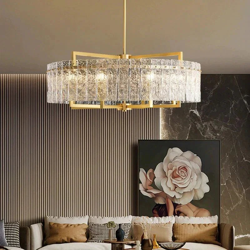 Round Crystal Chandelier – Crystal detail 2