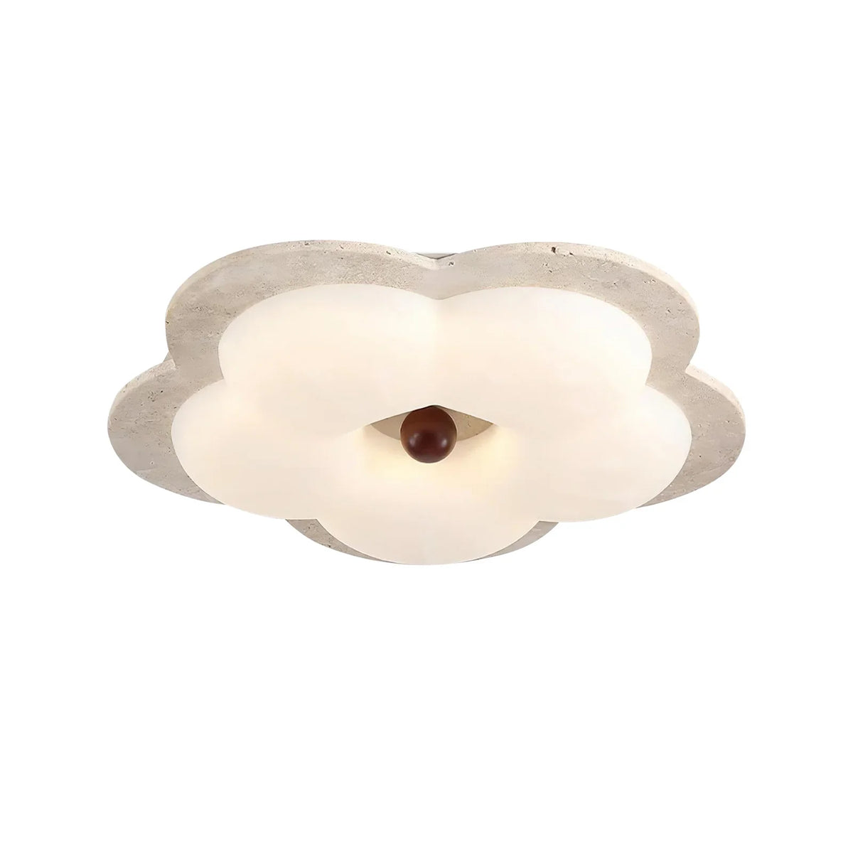 Flower Travertine Lumi Ceiling Light – Travertine detail 12