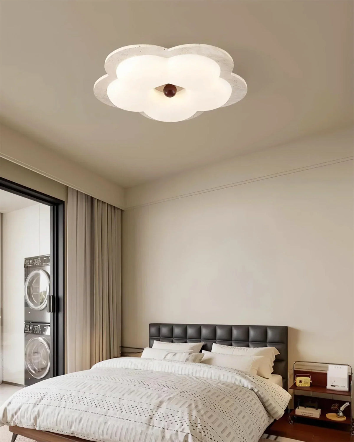 Flower Travertine Lumi Ceiling Light – Travertine detail 4