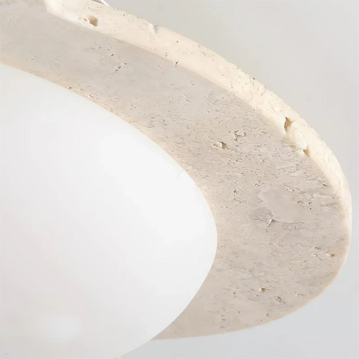Flower Travertine Lumi Ceiling Light – Travertine detail 7