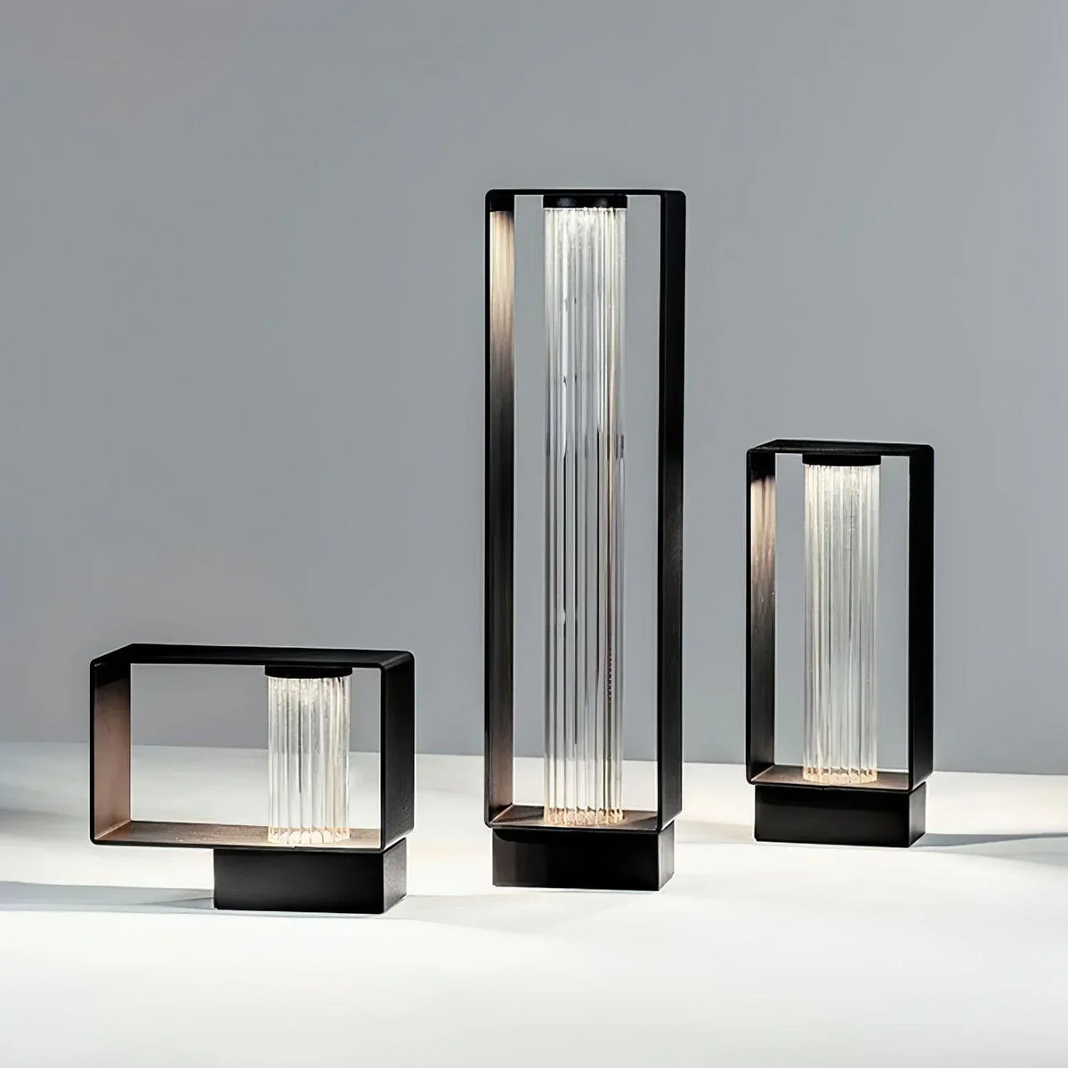 Frame Acrylic Outdoor Post Lamp Steel – Steel detail 14