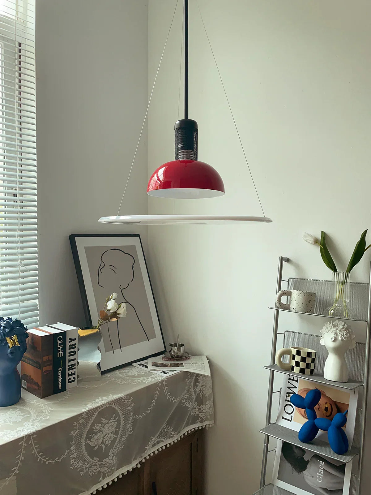 Frisbi Acrylic Disc Steel Pendant Light – Steel detail 28