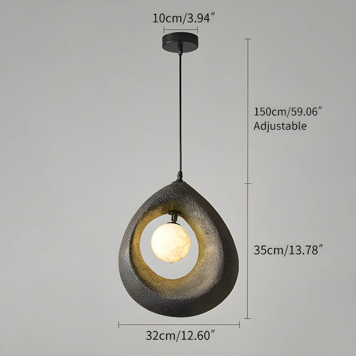 Circular Wabi Sabi Pendant Light Modern Lighting – detail 25