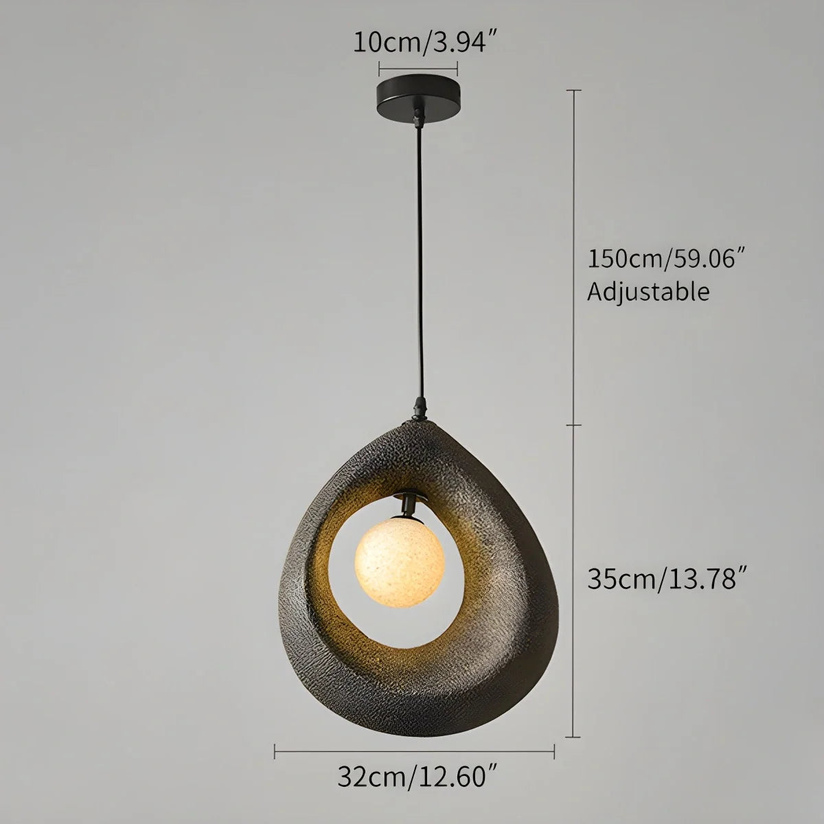 Circular Wabi Sabi Pendant Light Modern Lighting – detail 27