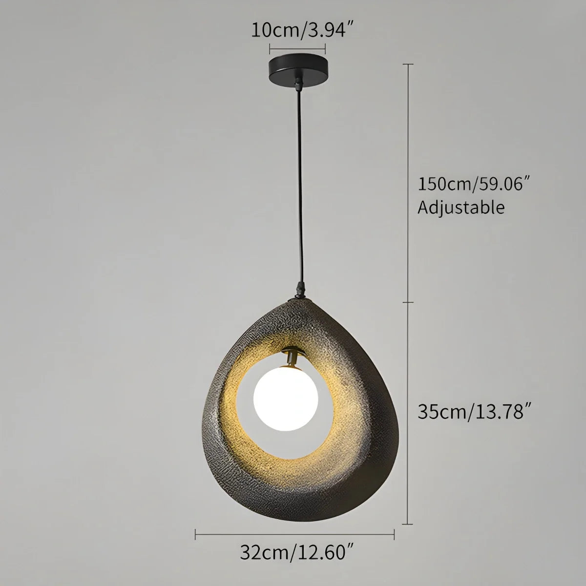 Circular Wabi Sabi Pendant Light Modern Lighting – detail 29