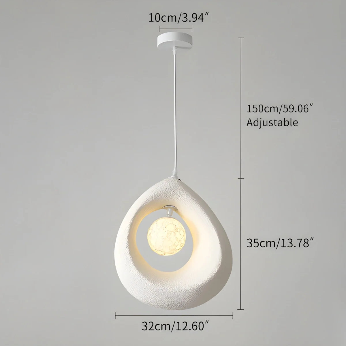 Circular Wabi Sabi Pendant Light Modern Lighting – detail 4