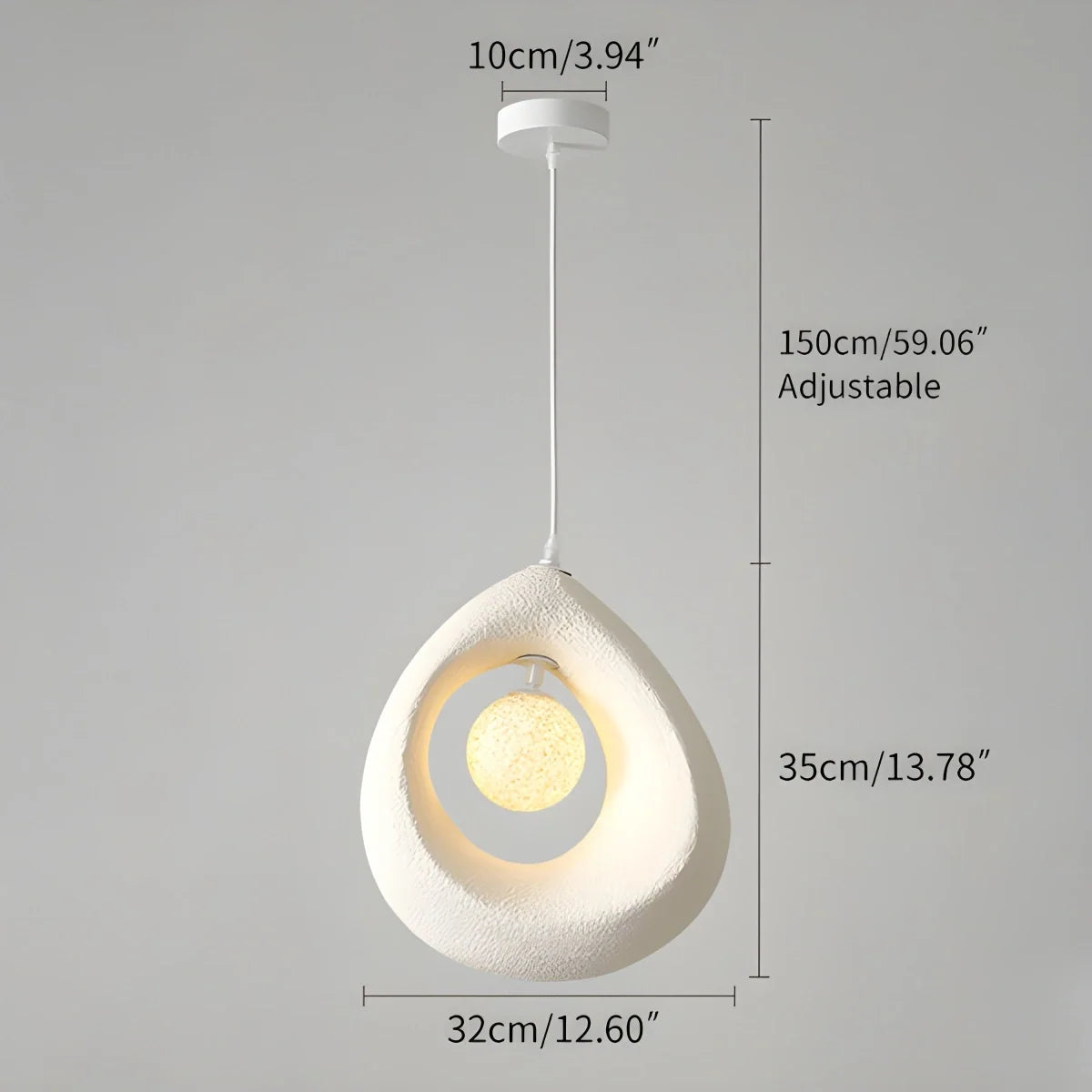 Circular Wabi Sabi Pendant Light Modern Lighting – detail 6